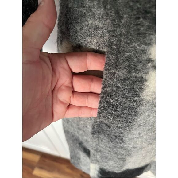 Massimo Women’s Abstract Patched Wool Blend Jacket Sz S Made In Italy - Picture 3 of 12